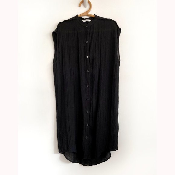 COPY - Zara black linen dress size Small - Picture 2 of 7